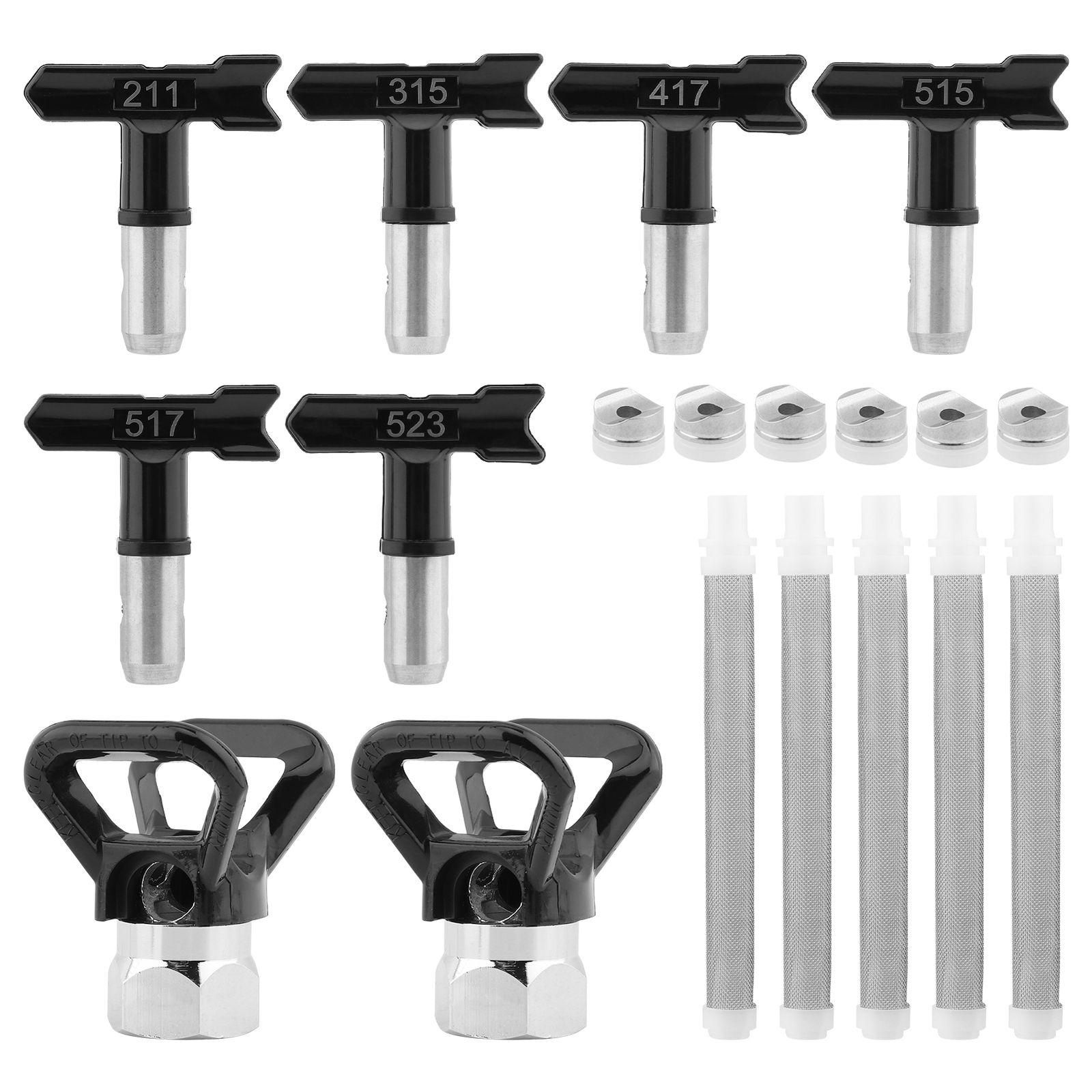 6pcs Spray Tips Fences Decks Airless Sprayer Convenient Garden With