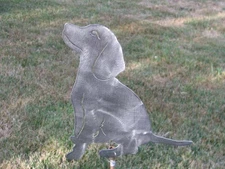 Beagle Sitting dog yard art garden metal hound stake Pick