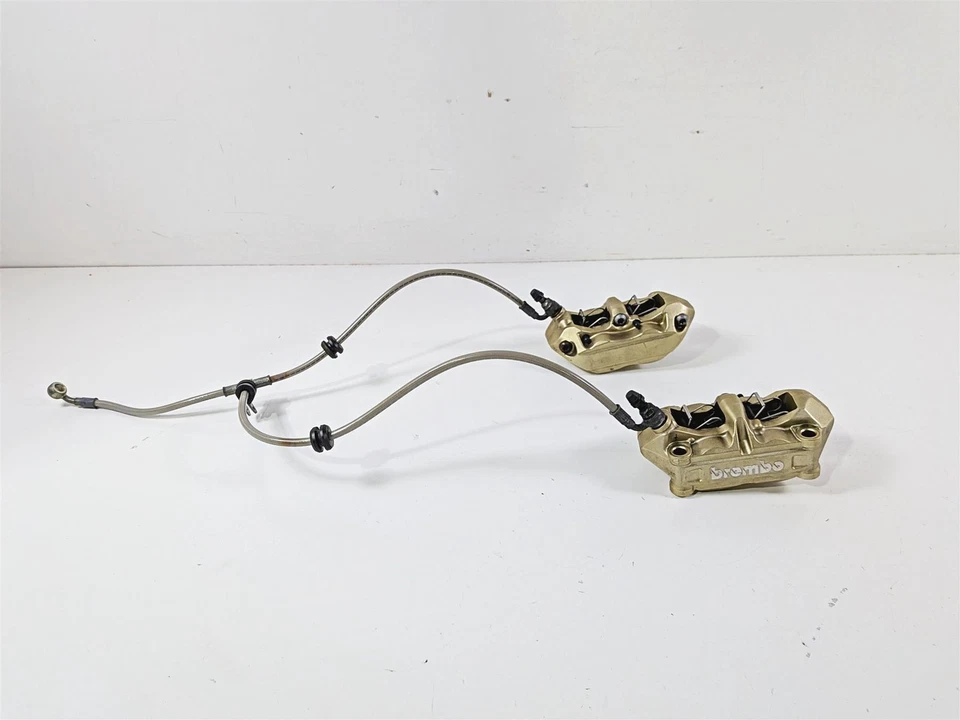 2008 Aprilia RSVR 1000 Factory Front Brembo Brake Caliper Golden 100mm AP8133590 - Image 4 of 4