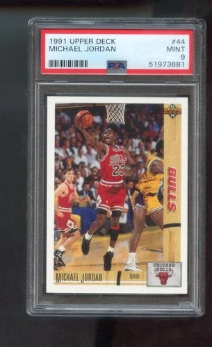 1991-92 Upper Deck #44 Michael Jordan PSA 9 Graded Basketball Card NBA Bulls 91