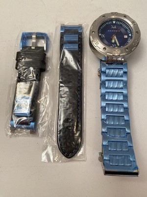 New Android Intercross 10 Year Anniversary AD691 Blue Mens Watch Wristwatch Wind
