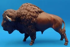 Vintage Breyer Molding Co #76 Dark Brown Buffalo Bison USA 12” 1965-91