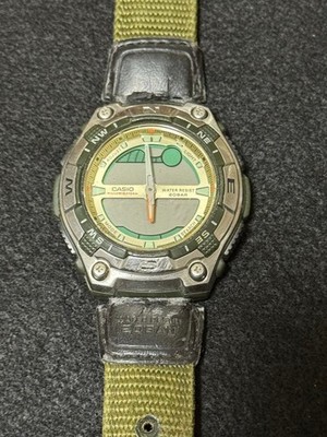 Casio AQW-100 Tide Graph Digital Watch Used From Japan