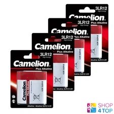 4 Camelion 3Lr12 Plus Alkaline Batteries 4.5V 3000Mah 1Bl