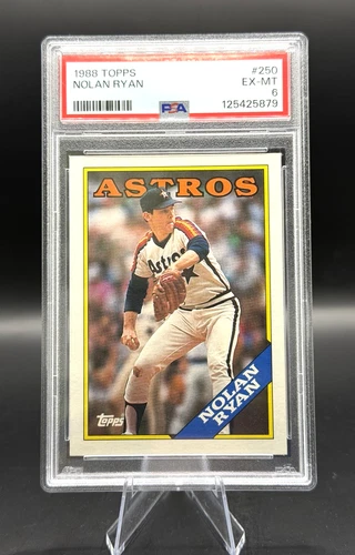 1988 Topps - Nolan Ryan #250 - Houston Astros - Hall of Fame - PSA 6