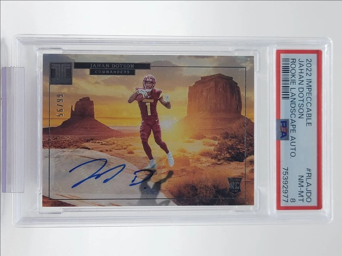 Jahan Dotson Panini Impeccable Rookie Landscape Autographs #RLAJDO Base