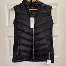 SAMSHIELD Black Chamonix Equestrian Sleeveless Winter Jacket Waterproof Women M