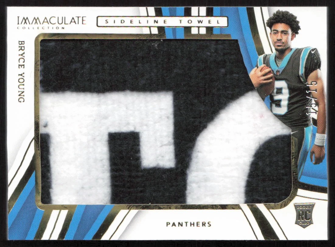 Bryce Young Panini Immaculate Collection Sideline Towel Relics #STOBY Base