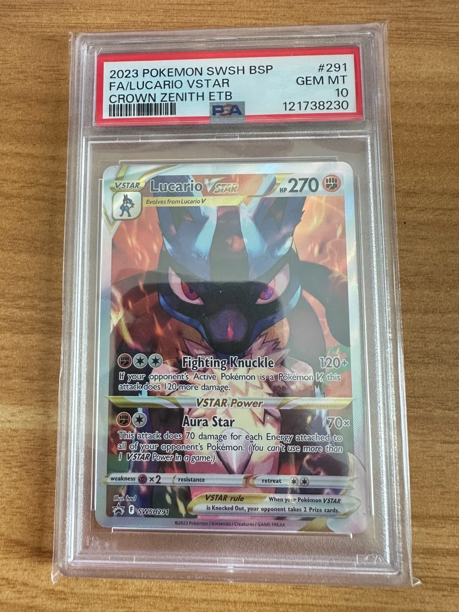Pokémon TCG Grade 10 Lucario Individual Collectible Card Game