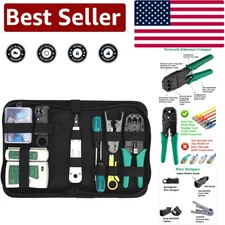 Complete Ethernet Crimping Tool Kit with Multi-Function Tester – 11 Tools in One