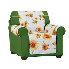Reversible Sunflower Quilted Furniture Protector