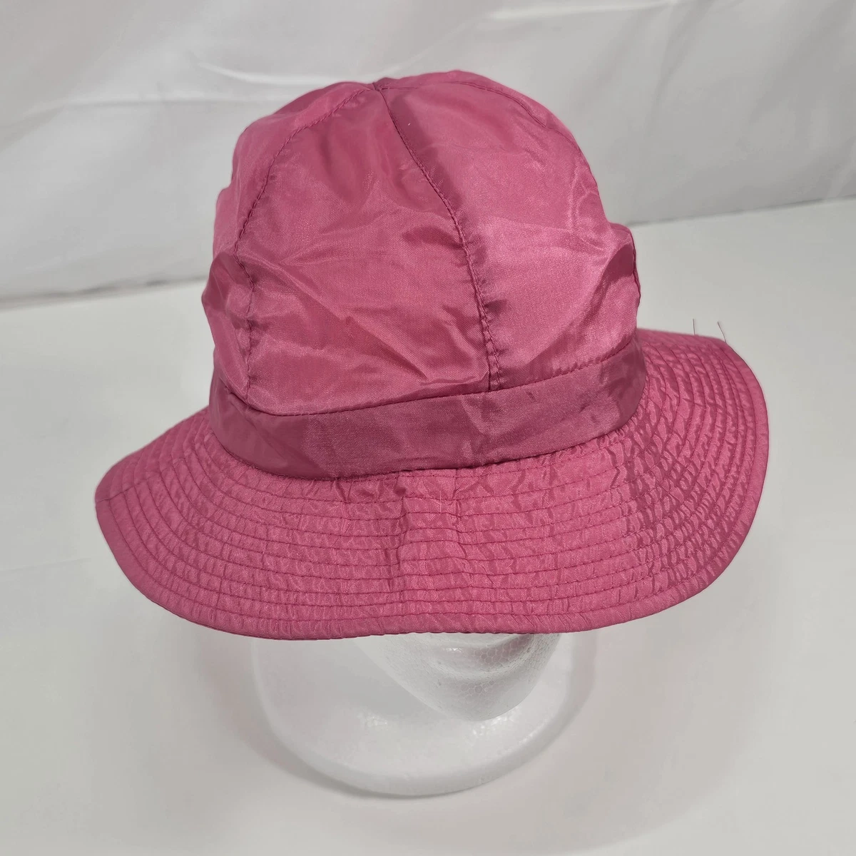 Vintage Blush Pink Woven Bucket Hat with box 1950-1960 Vintage Floral Veiled Bucket Hat, 1950s-60s Hat, Vintage Hat  main image 2