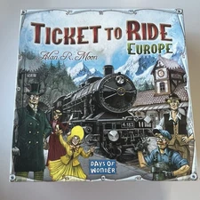 Ticket to Ride Europe Train Board Game Days of Wonder Alan R Moon 7202