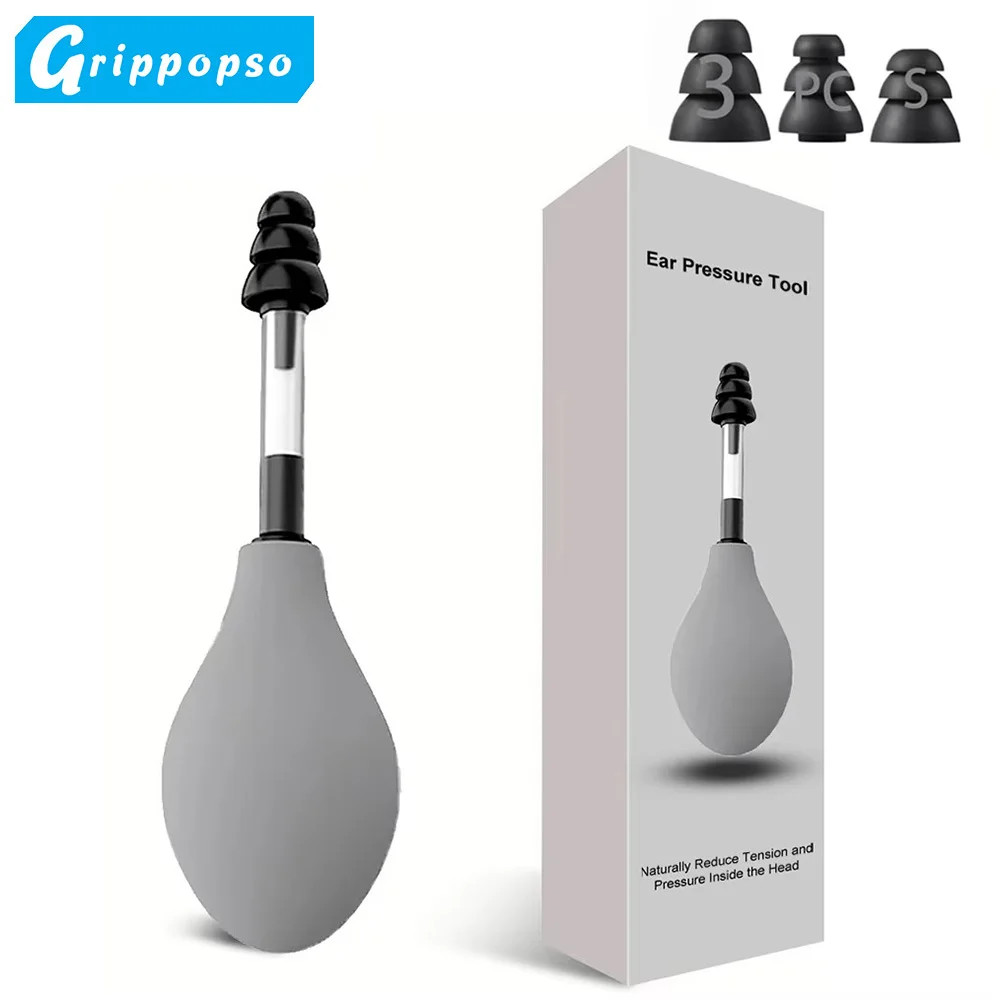 Ear Pressure Tool Portable Ear Pressure Relief Suction Device Wih 3 Sizes
