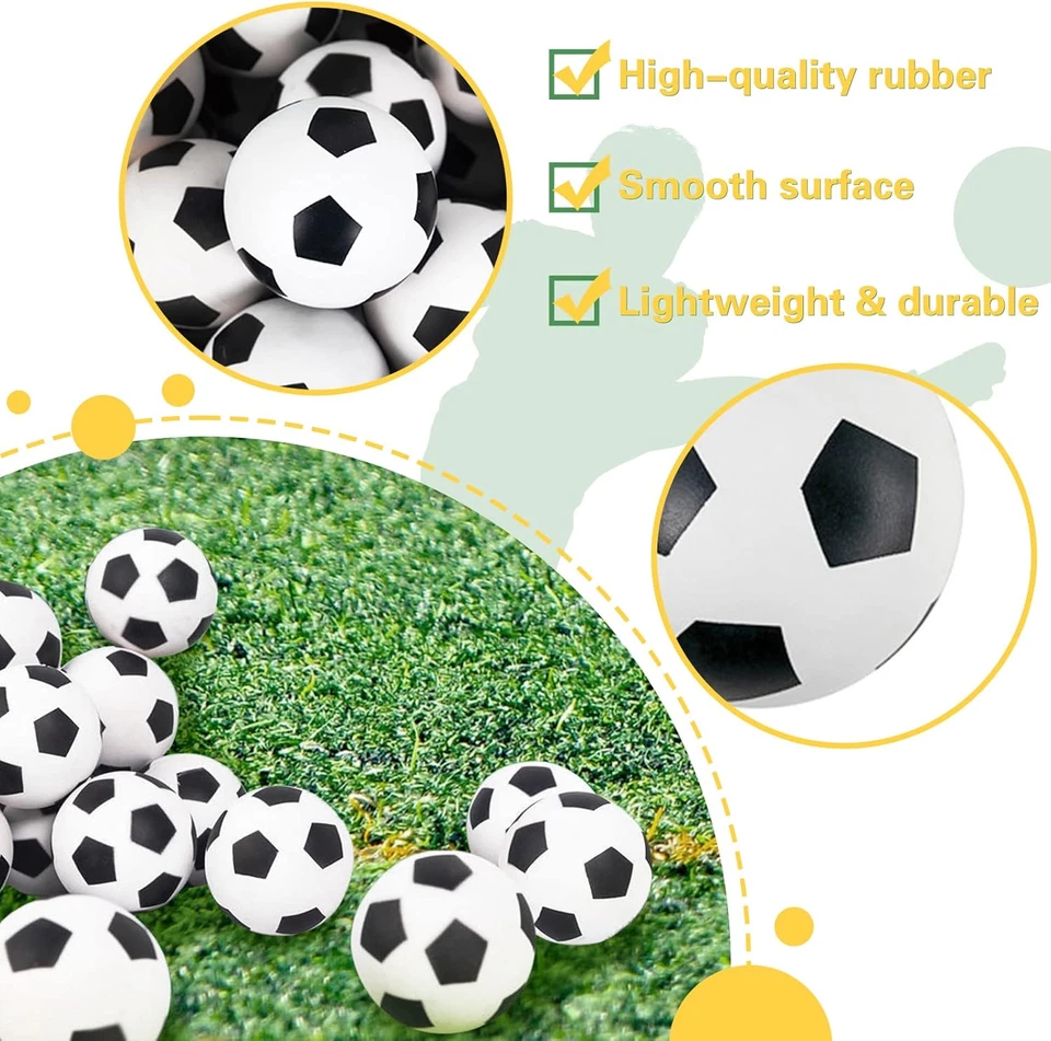 30 piezas pelotas hinchables, pelotas de rebote de fútbol, pelota de fútbol de goma de alto rebote para St Foto 3 de 4