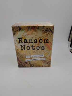 Ransom Notes The Ridiculous Word Magnet Game - New Sealed  Age 17+  3-6 Players