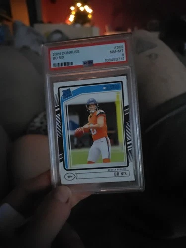 2024 donruss bo nix 369 psa 8