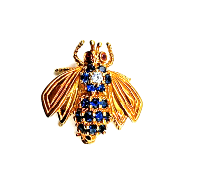 Tiffany & Co. Vintage Diamond Sapphire Ruby 18kt Yellow Gold Tiffany & Co. Vintage Diamond Sapphire Ruby 18kt Yellow Gold