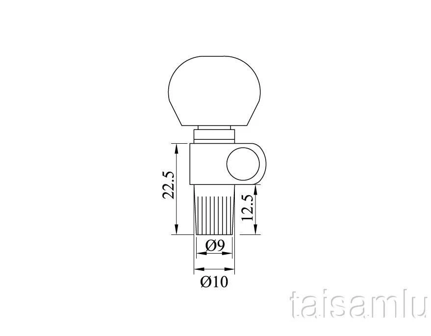5 string banjo machine heads, Chrome plated, white color plastic button,328C-BW - Image 4 of 4