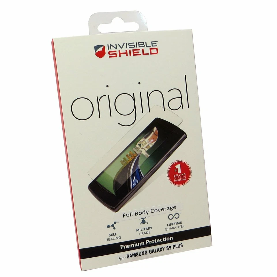 ZAGG FULL-BODY SAMSUNG GALAXY S9 PLUS INVISIBLESHIELD ORIGINAL SCREEN PROTECTOR - Image 3 of 3