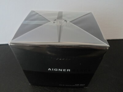 Aigner Black For Men EDT Spray 4.2 oz / 125 ml Brand New , Sealed Box