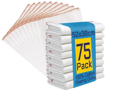 100% Cotton Large Dish Cloth Cleaning Dishes & Surface Ultra Absorbent Reuseable - Image 1 of 4