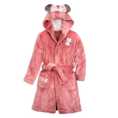Disney Store Parks Plush Velour Minnie Mouse Women Pink Robe w/ Bow Ears  XL,XXL | eBay