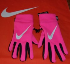NIKE Tech for Touch Screen Gloves Girl's Bright Pink  Black Size: 7-16 NWT