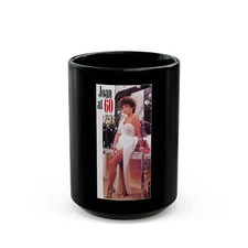 Joan Collins #493 (Vintage Female Icon) Black Coffee Mug