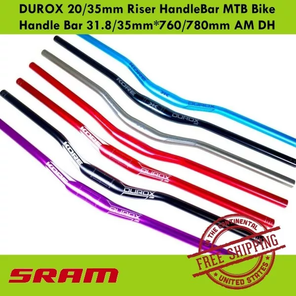 KORE DUROX 20 35mm Riser HandleBar MTB Bike Handle Bar 31.8 35mm