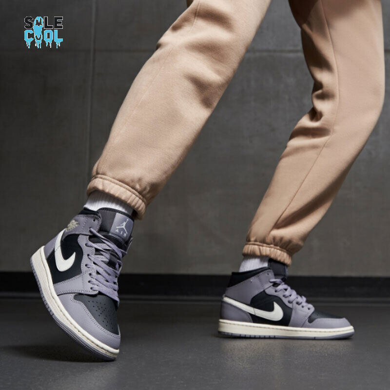 Nike Air Jordan 1 AJ1 Mid Cement Grey Sail Anthracite White Nike Air Jordan 1 AJ1 Mid Cement Grey Sail Anthracite White