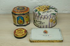 4x Alte Blechdosen Konvolut Haeberlein Metzger Peer Collonil