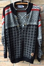 VTG Dale of Norway Oslo Shop Multicolor Sweater Womens S Nordic Fair Isle FLAWS