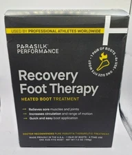 Parasilk Recovery Foot Therapy Heated Boot Treatment 1 Pair 4x use  7 oz NIB USA