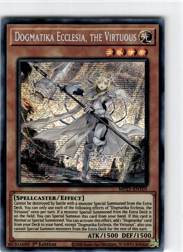 Dogmatika Ecclesia, the Virtuous MP21-EN101 YuGiOh 2021 Tin of Ancient Battles Mega Pack card