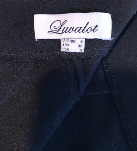 Luvalot Girls Junior Blk Stretch Skort Like Shorts Sz 4 pre-owned - Picture 4 of 6