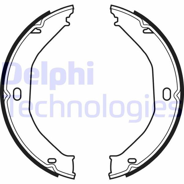 Delphi LS2078 Bremsbackensatz, Feststellbremse FüR Jeep-image