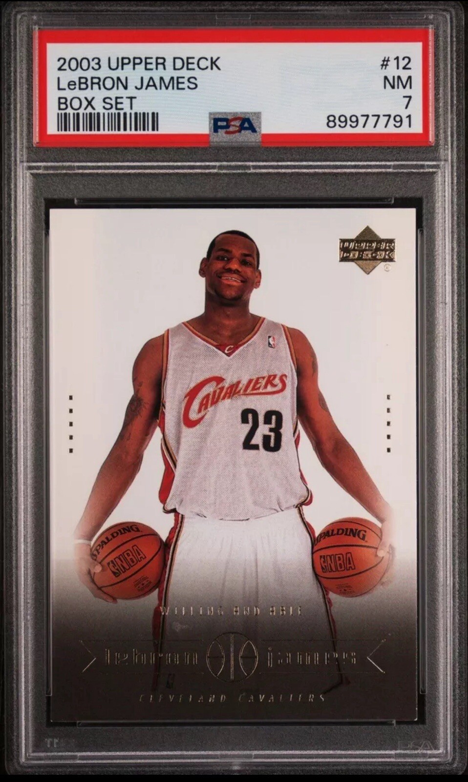 2003-04 Upper Deck - Box Set Lebron James #12 LeBron James (RC) ROOKIE PSA 7