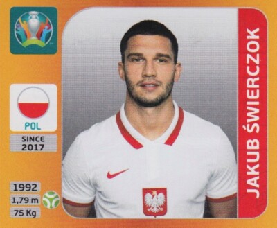 Panini Sticker Fußball EM Euro 2020 Tournament 2021 Nr. 479X Jakub Swierczok Upd