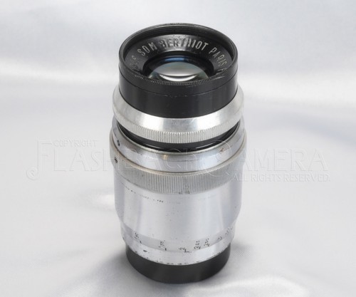 * RARE * SOM Berthiot Flor 90mm f3.5 Original for Leica LTM w/ hood #023677 - Picture 3 of 21
