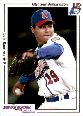 2000 Allentown Ambassadors Warning Track #17 Luis Ramirez Valencia Venezuela VZ 