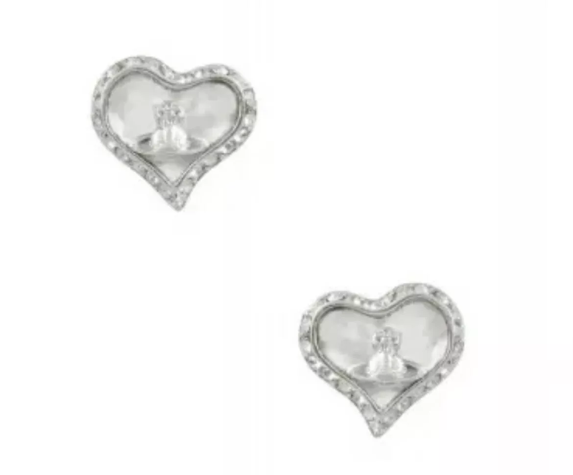 Vivienne Westwood Heart-Shaped Stud Earrings