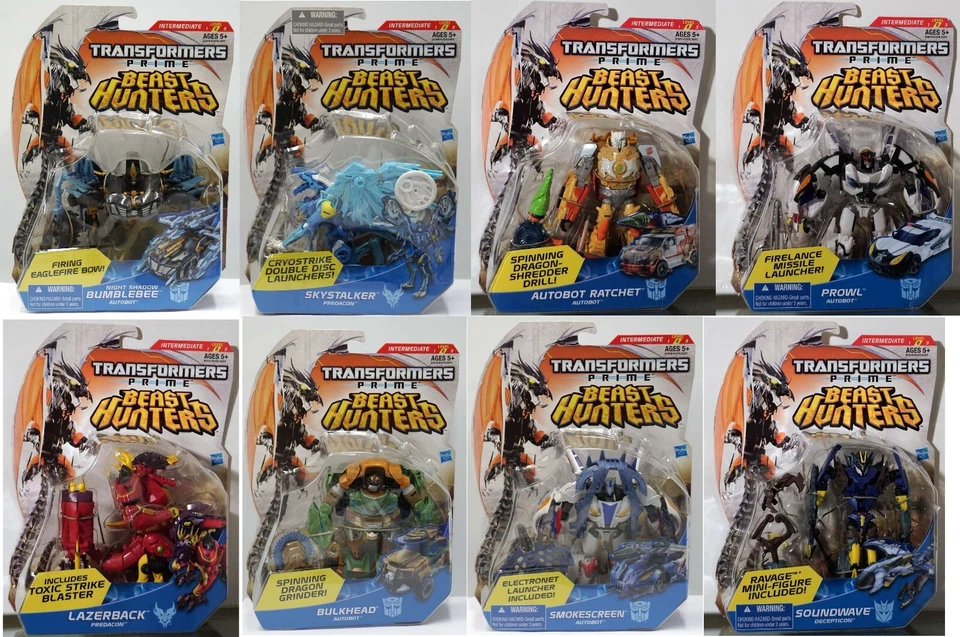 Transformers-Beast Hunters-deluxe-Hasbro Auswahl : Ratchet,Soundwave,Prowl,.. - Bild 1 von 1
