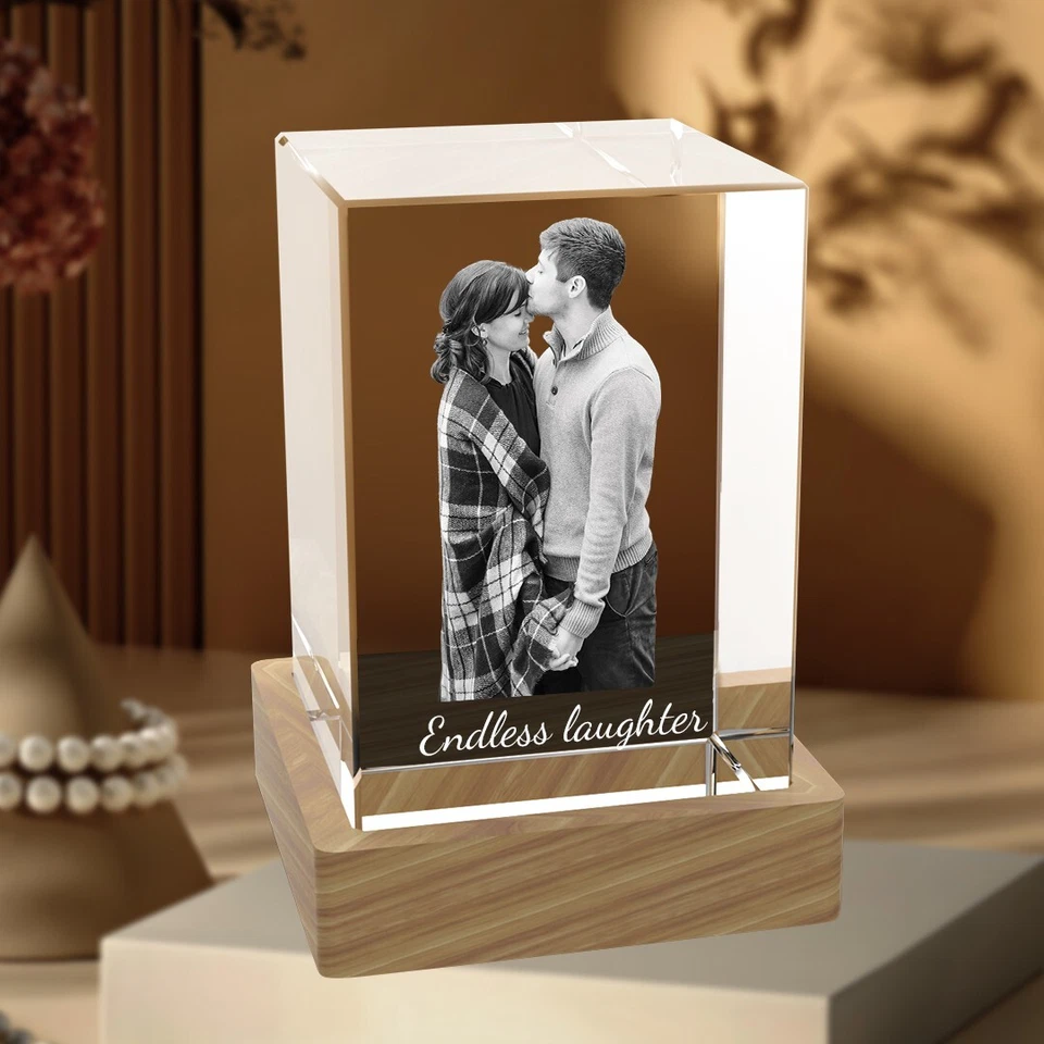 Torre 3D Cristal Foto Regalos, Cumpleaños Boda Aniversario San Valentín Regalos Foto 2 de 4