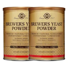 2x Solgar Brewer's Yeast Powder 14 oz