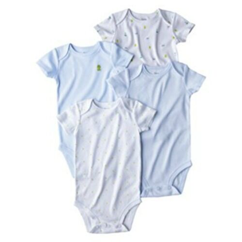 Carter's Newborn Boys' 4-Pack Bodysuit - Blue Size: 3 Months ()