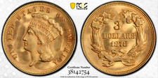 1878 PCGS MS65 $3 Gold Indian Princess
