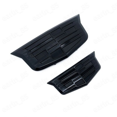 SET of 2 Black Color Cadillac Car Front & Rear Badge Emblem for XT6 XT5 ATS XTS