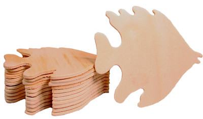 Creative Hobbies  Unfinished Wood Fish Cutout Shapes, 3.5'' Wide, Pack of 100