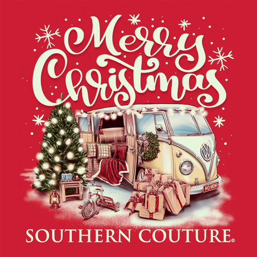 Maglietta Southern Couture Classic Buon Natale Van - Foto 2 di 8